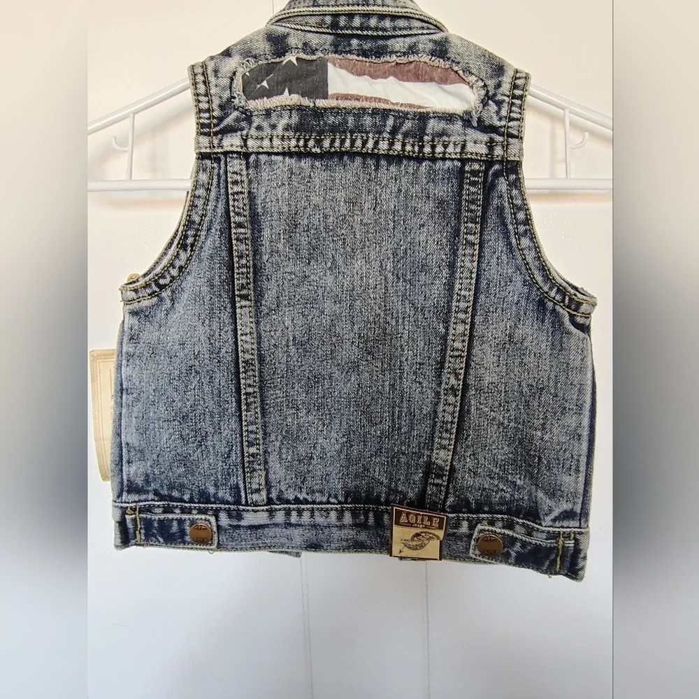 Agile Denim Kids Blue Vest Size 3